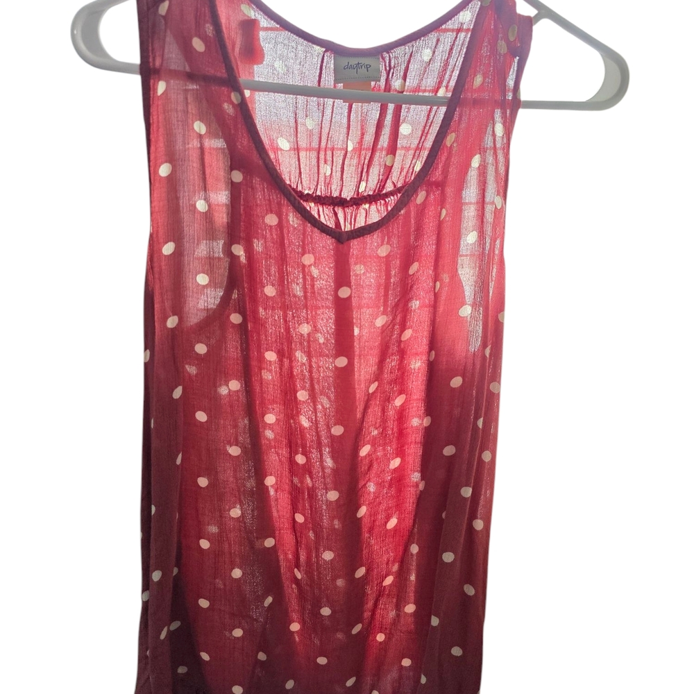 Daytrip Red Polka Dot Blouse